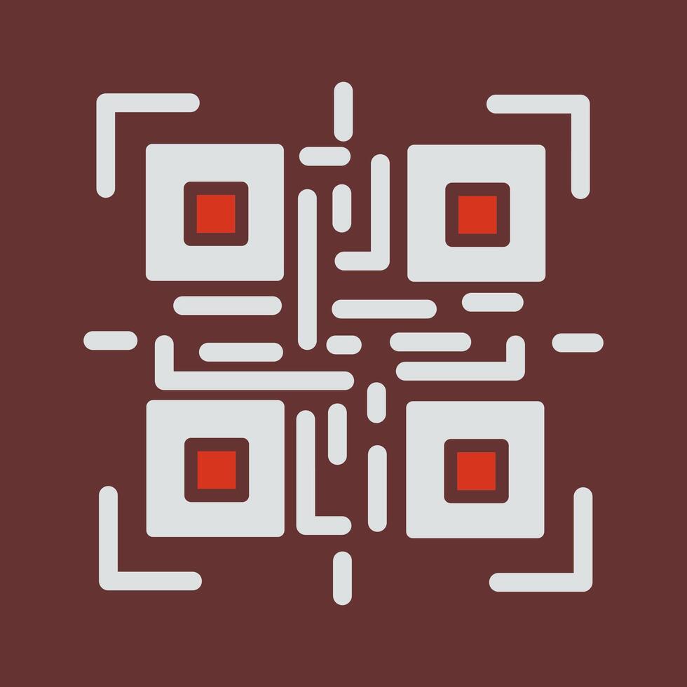 QR Code Reader Icon Design vector