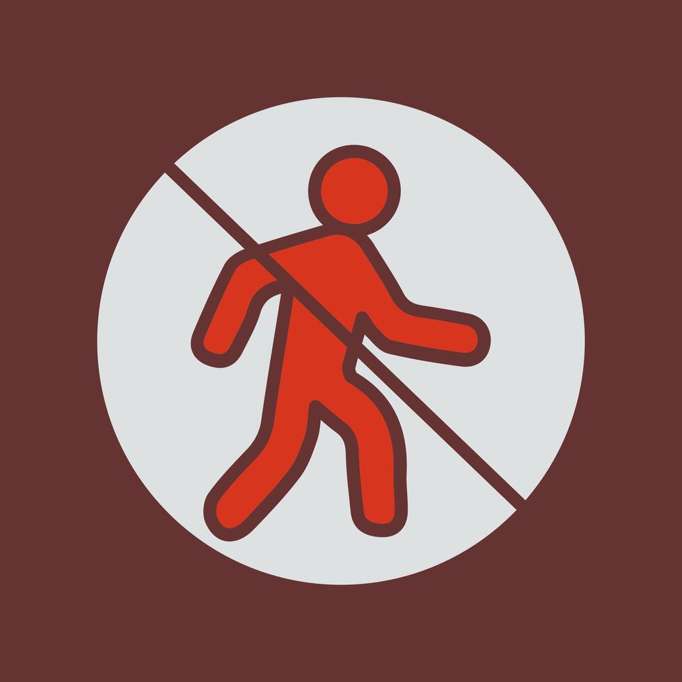 No Entry Sign Icon Design vector