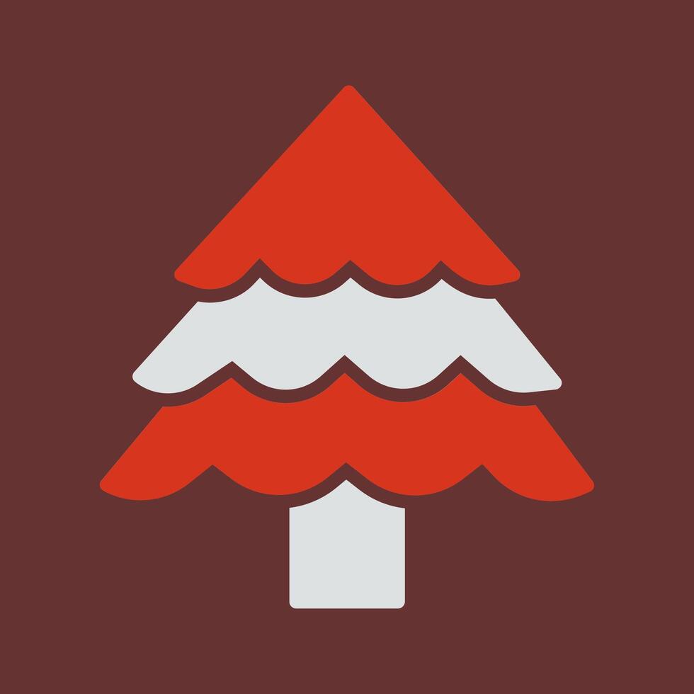 Christmas Tree Icon Design vector