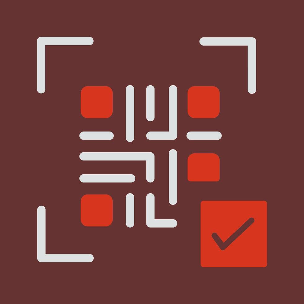 QR Code Link Icon Design vector