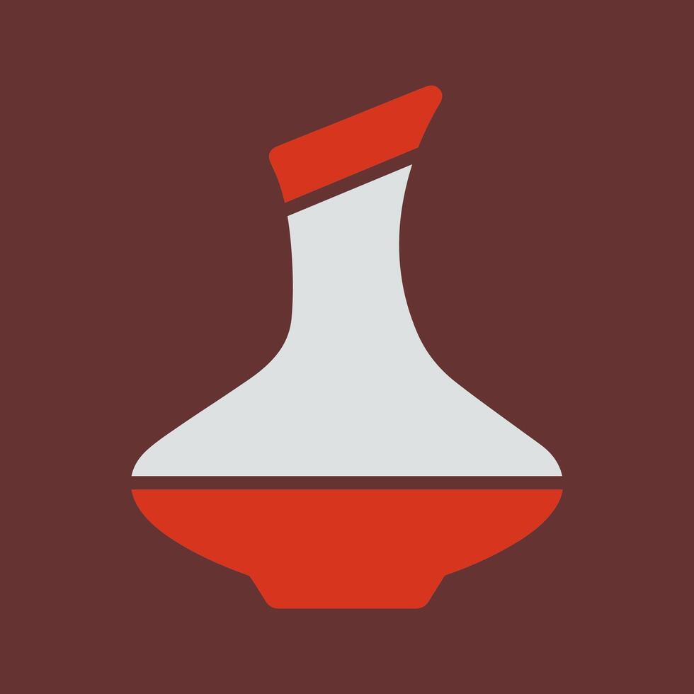 Wine Decanter Icon Design vector