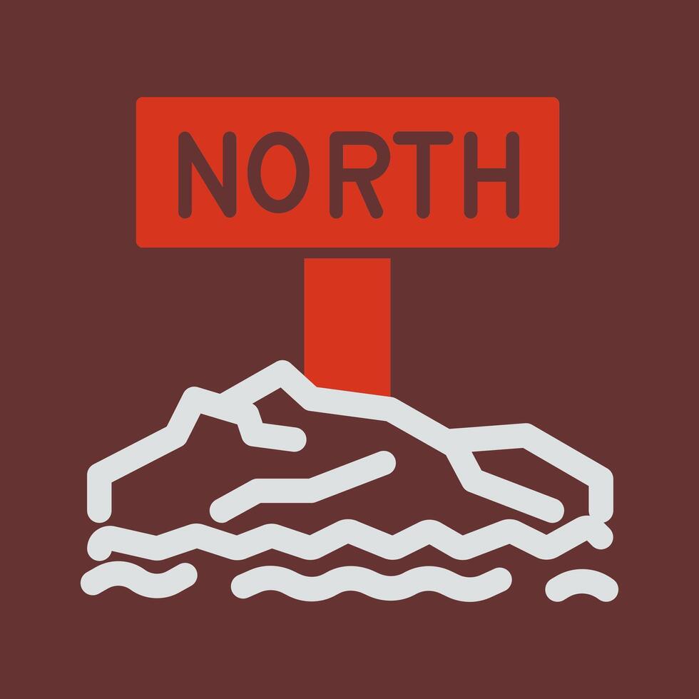 Northpole Icon Design vector