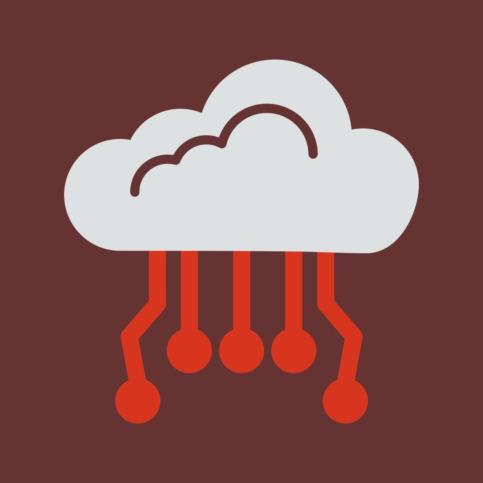Cloud Computing Icon Design vector
