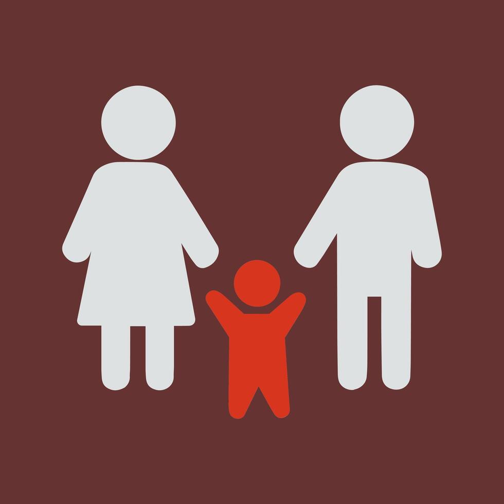 Family Photo Icon Design vector