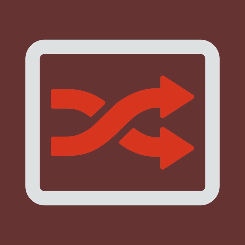 Shuffle Tracks Button Icon Design vector