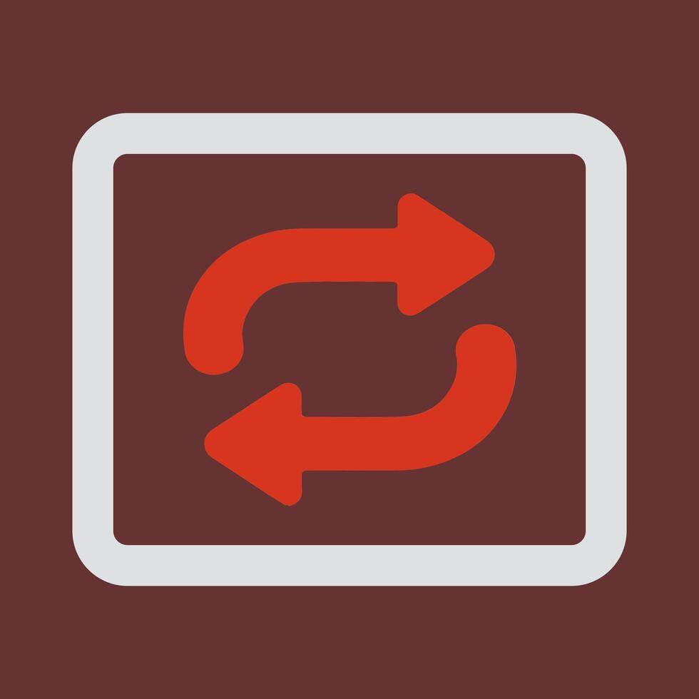 Repeat Button Icon Design vector