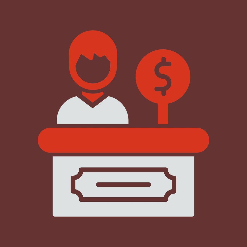 Cashier Icon Design vector