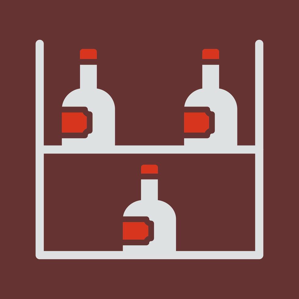 Wine Rack Icon Design vector