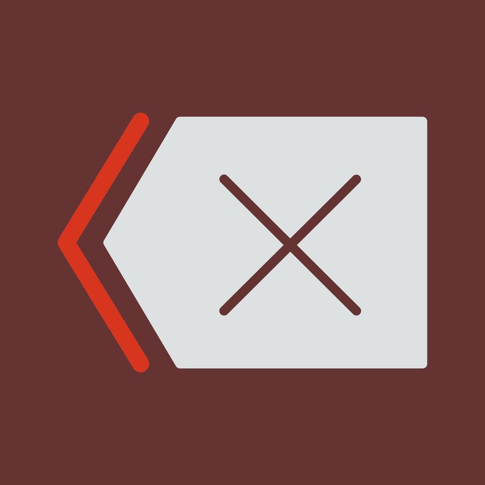 Delete Icon Design vector