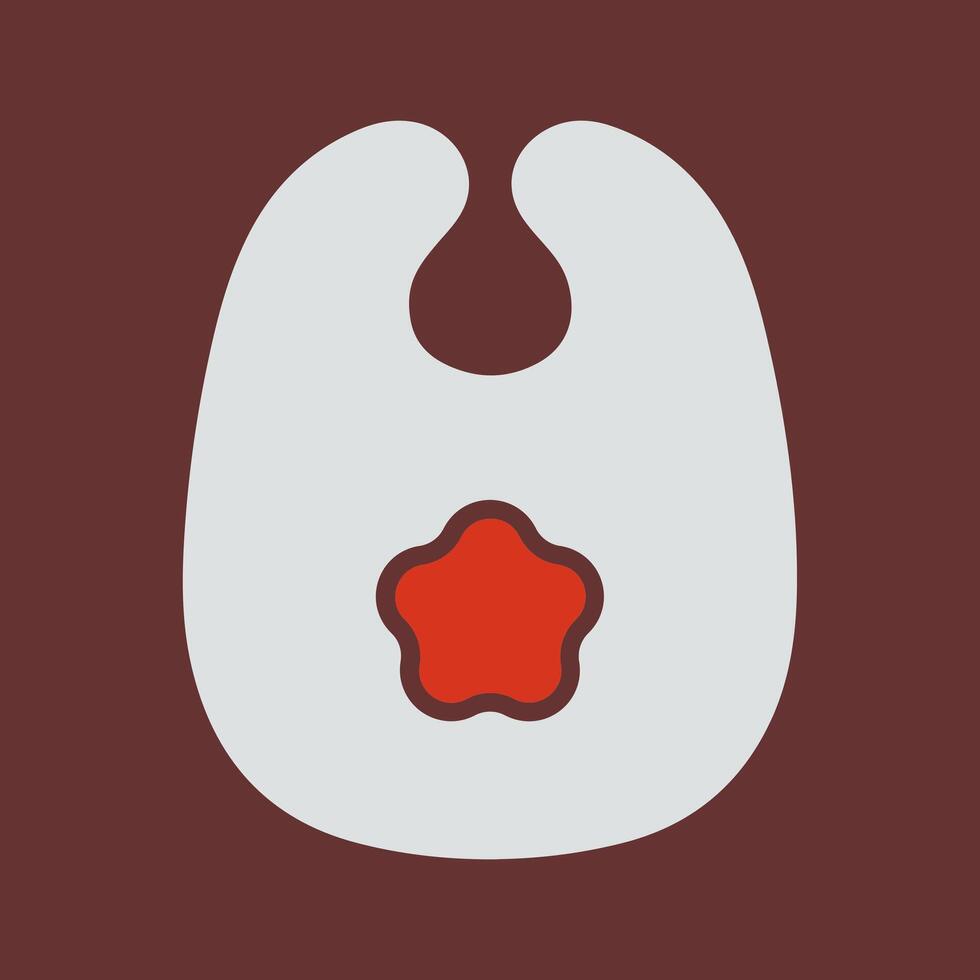 Cute Bibs Icon Design vector