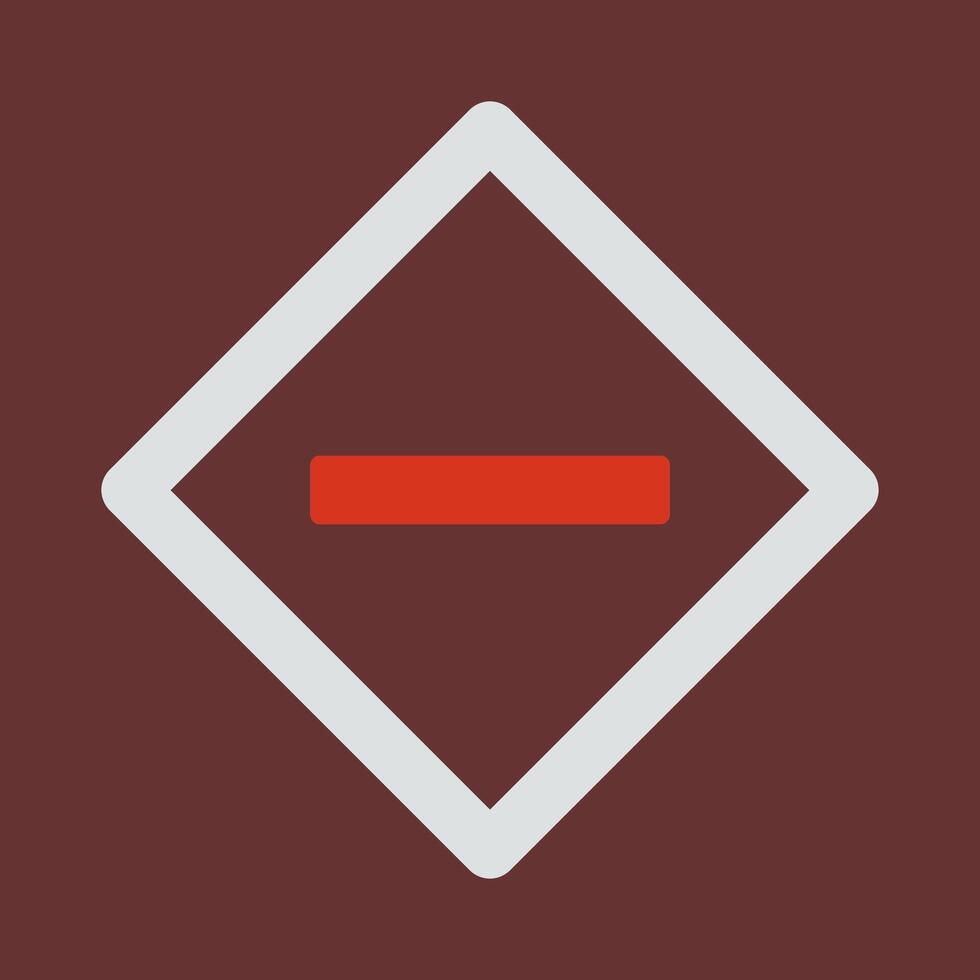 Minus Sign Icon Design vector