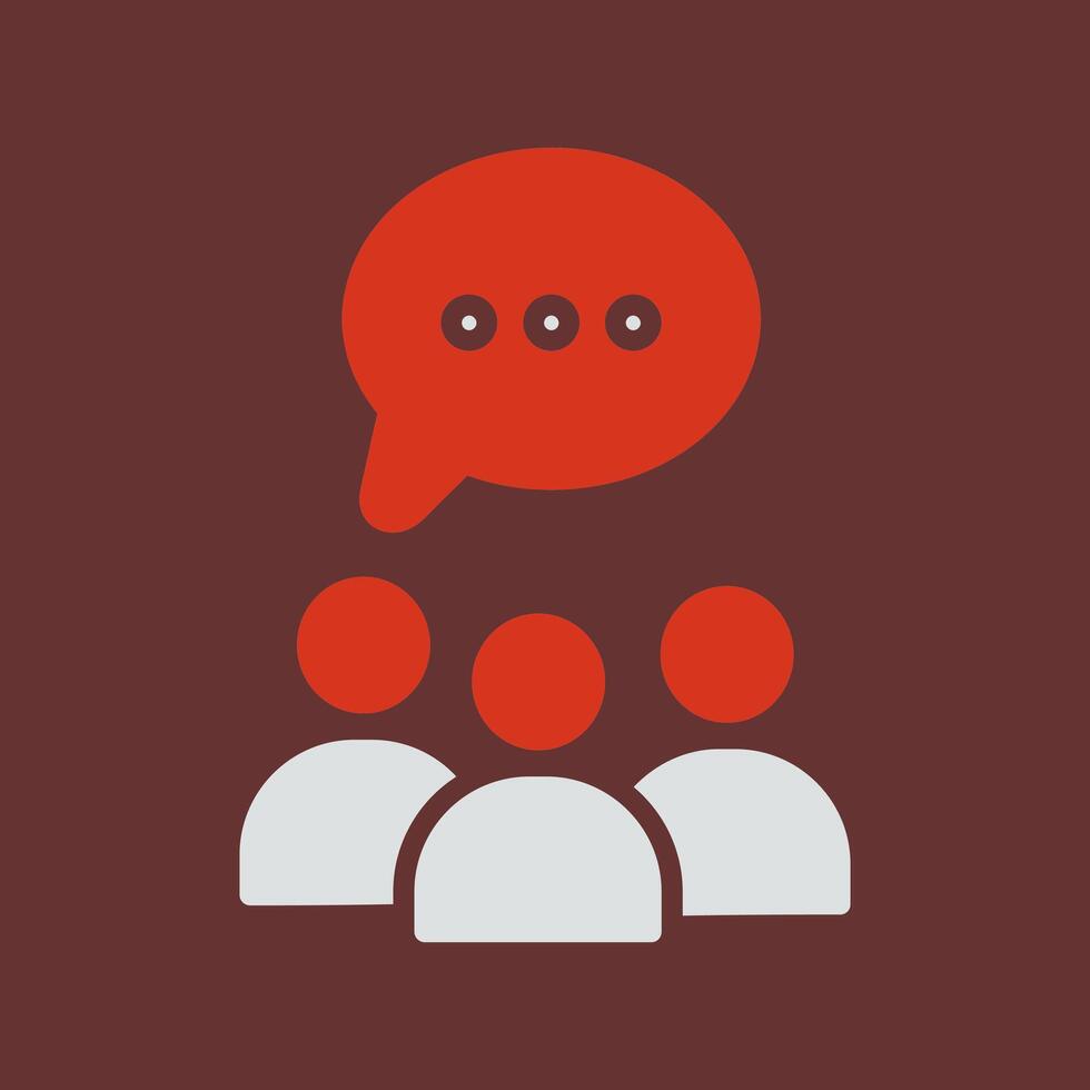 Group Chat Icon Design vector