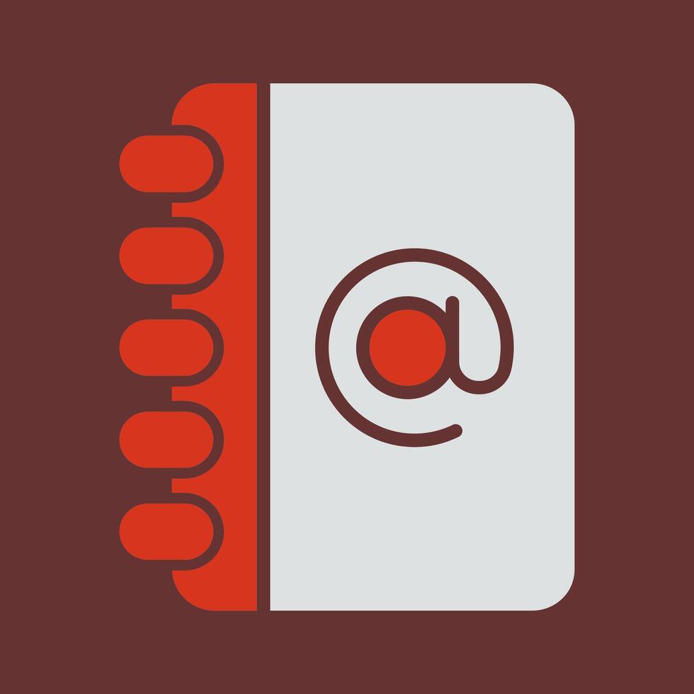 Address Book Icon Design vector