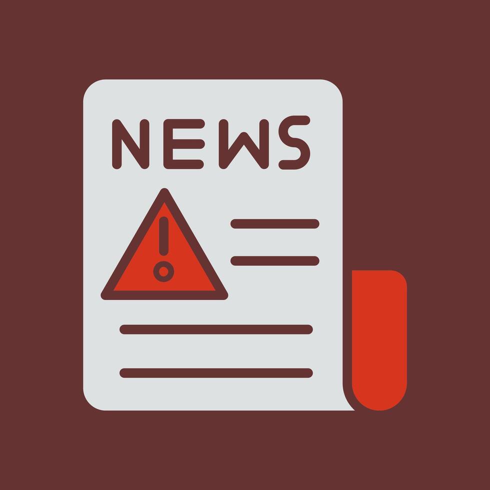 News Alert Icon Design vector