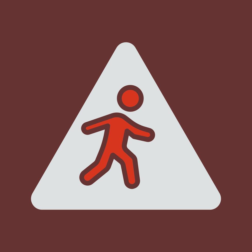 Children Crossing Icon Design vector