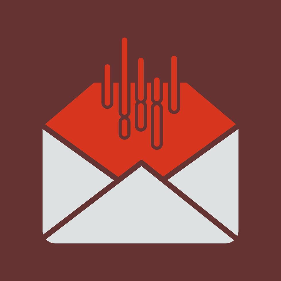 Mail Sorting Icon Design vector