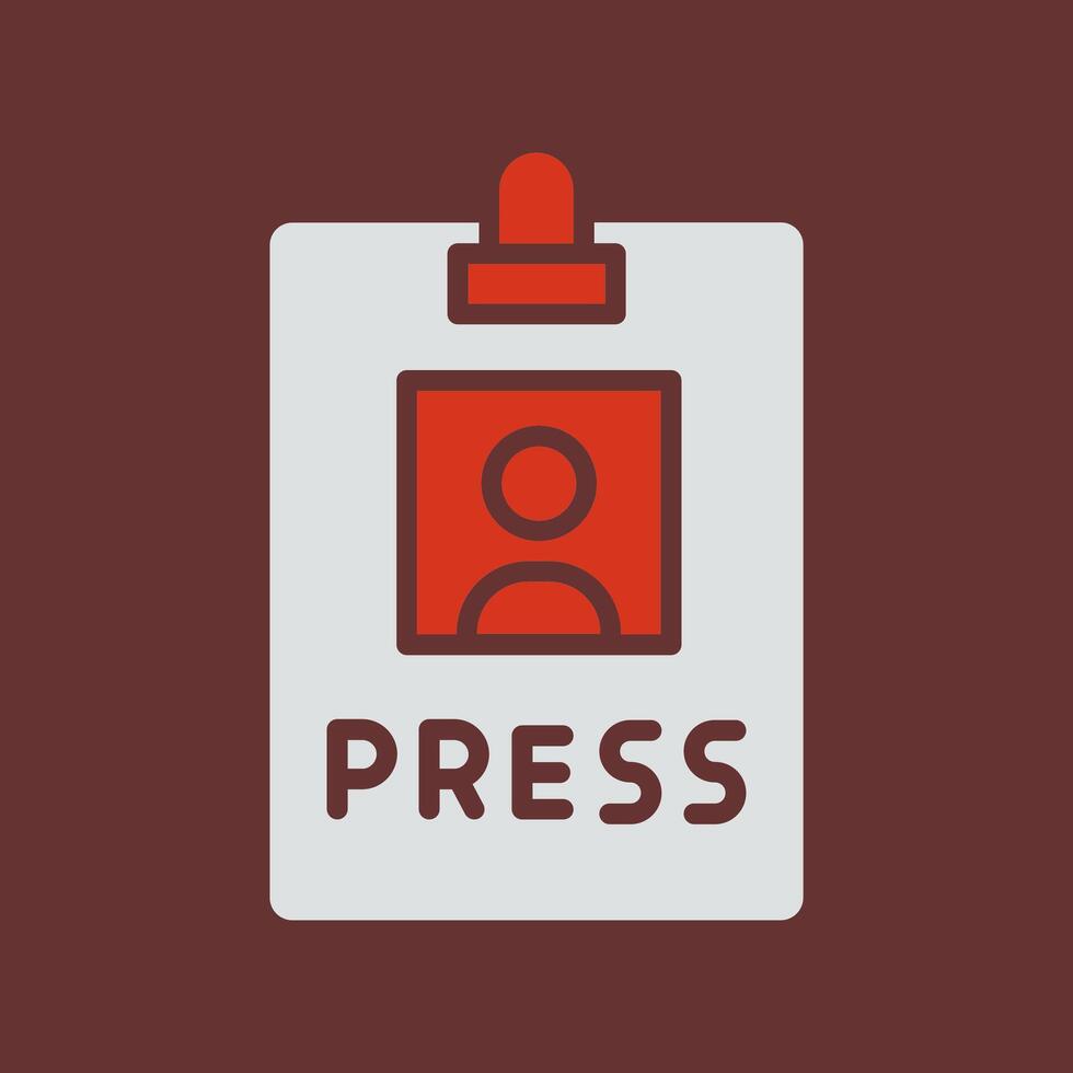 Press Pass Icon Design vector