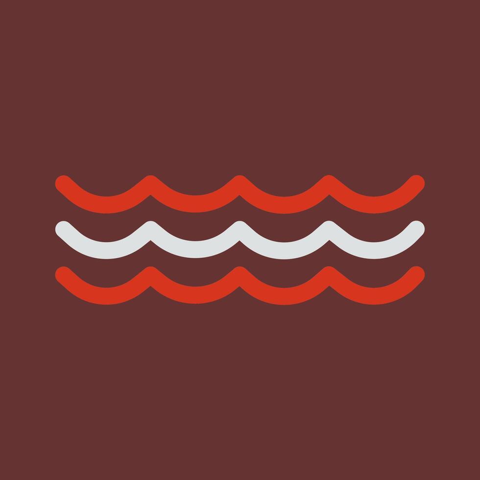 Water Wave Icon Design vector