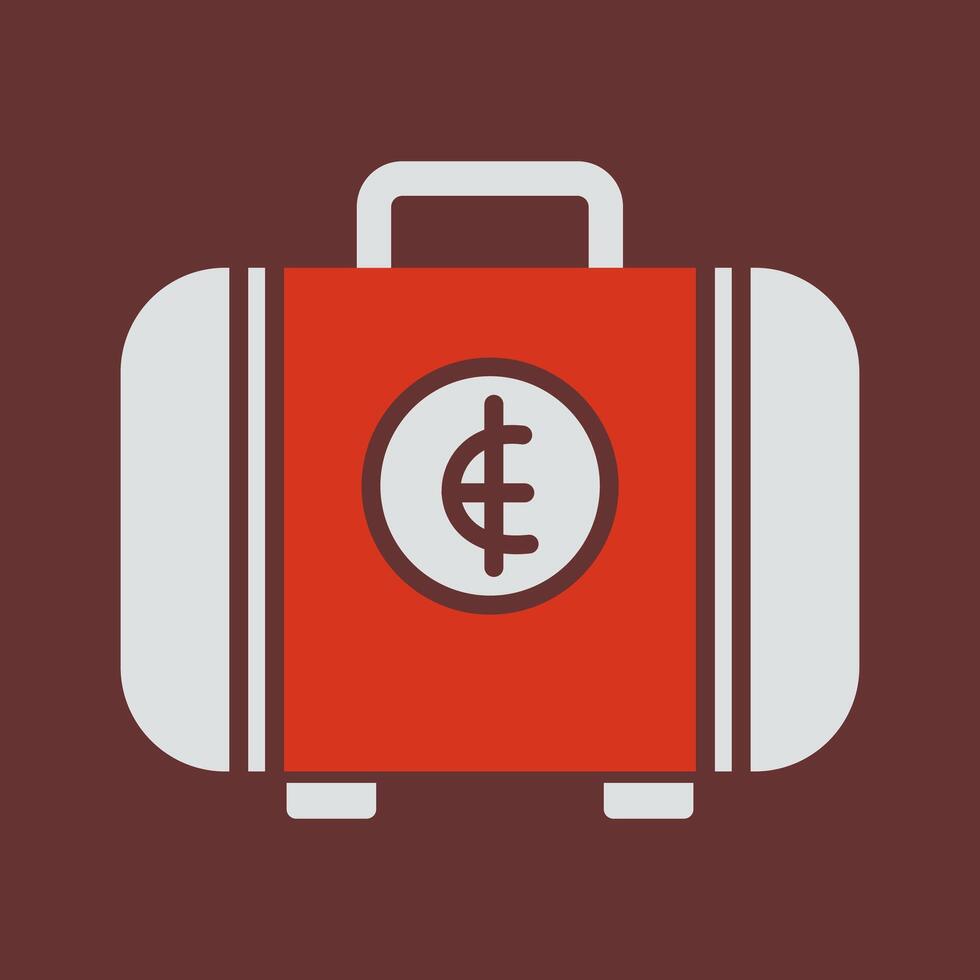 Suitcase Icon Design vector
