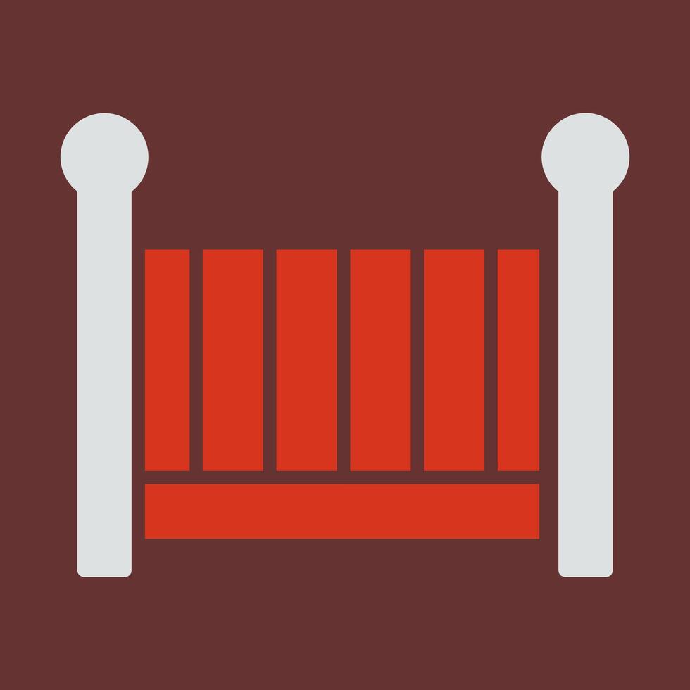 Nursery Cots Icon Design vector