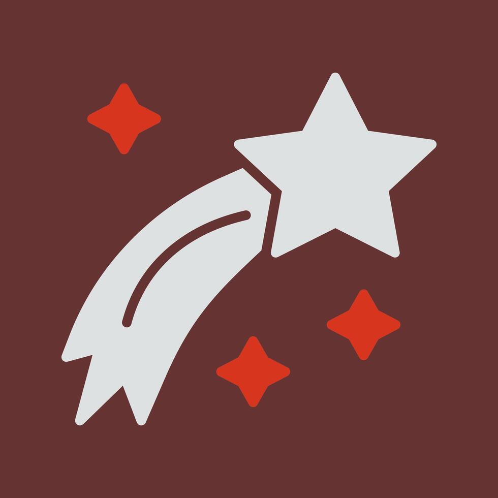 Shooting Star Icon Design vector