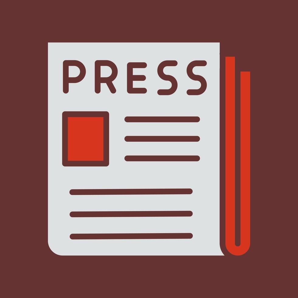 Press Release Icon Design vector