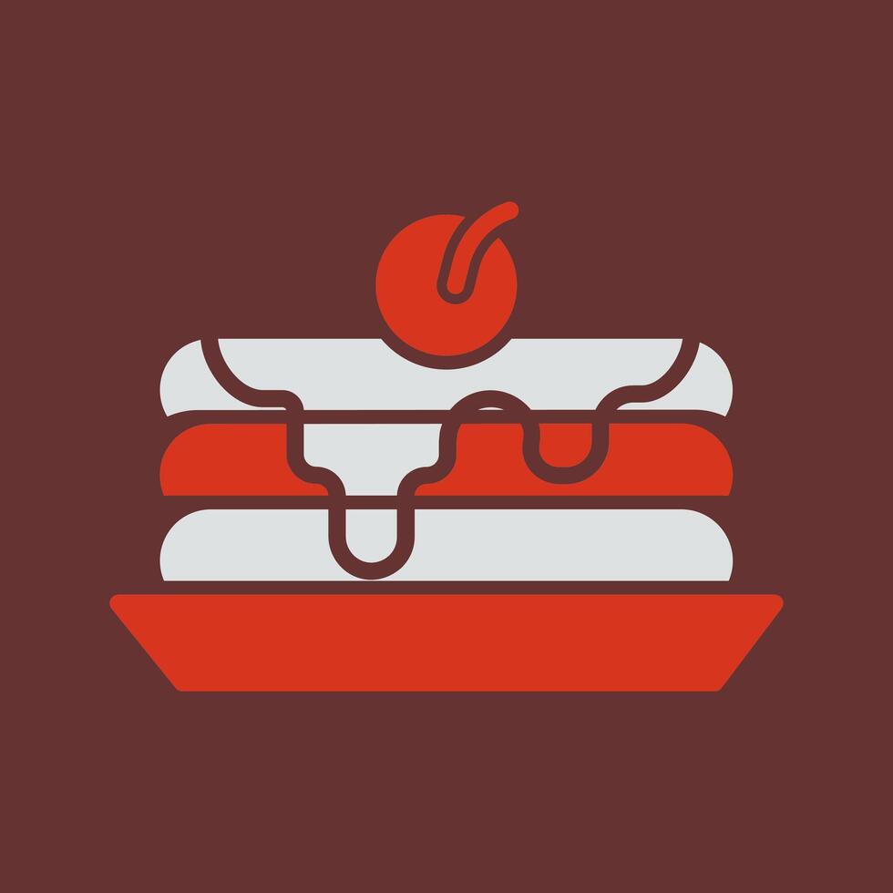 Pancakes Icon Design vector