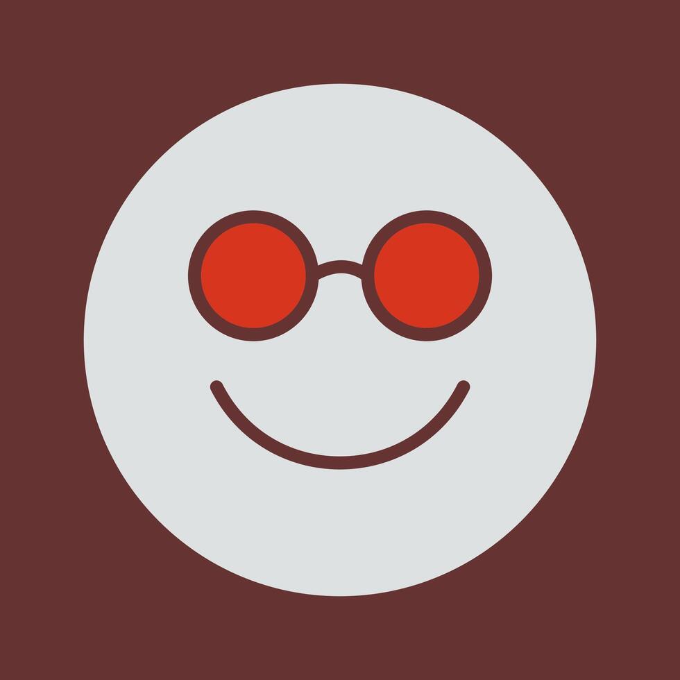 Nerd Face Icon Design vector