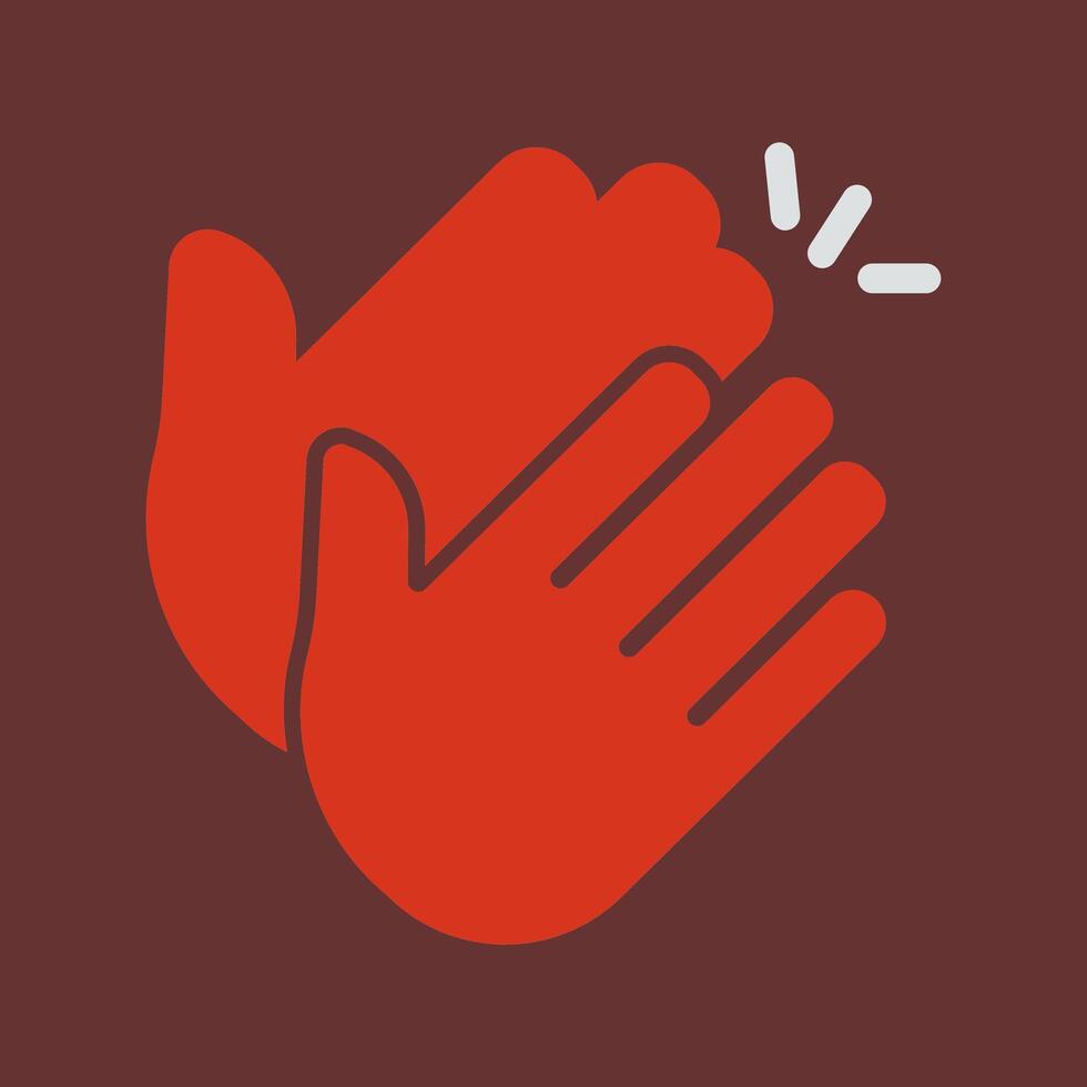 Clapping Hands Icon Design vector