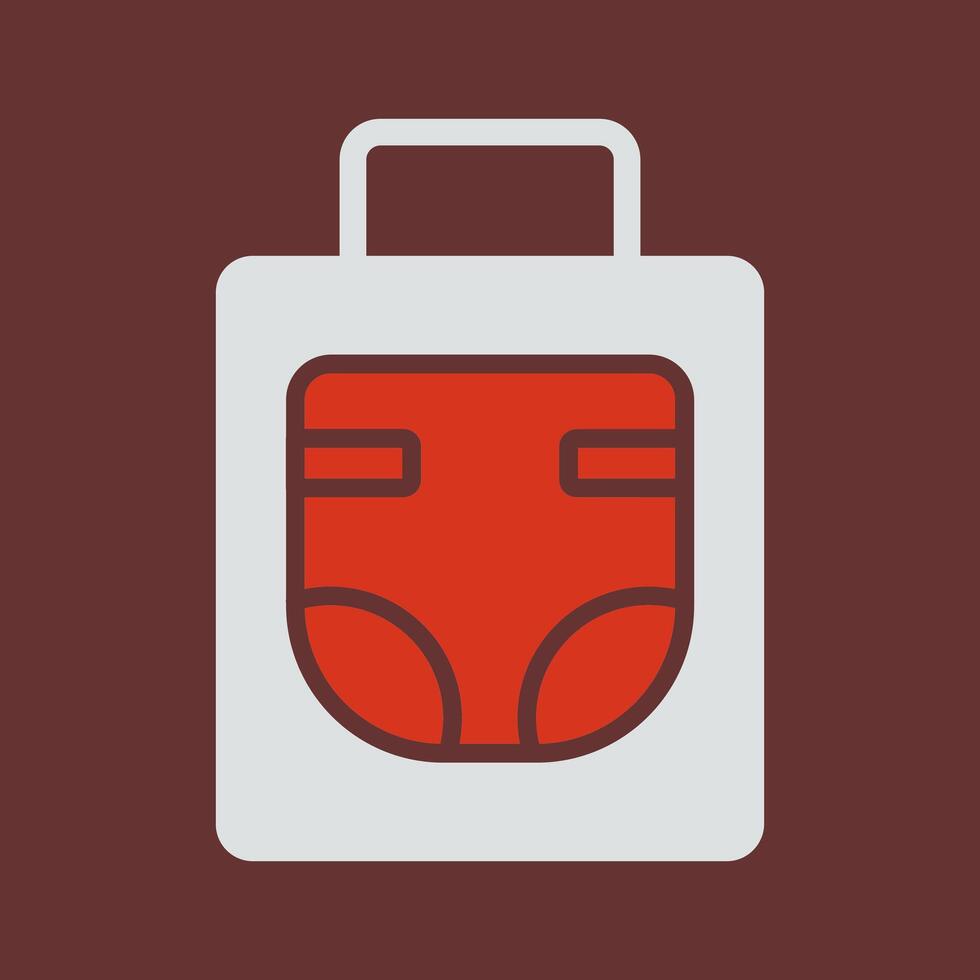 Diaper Bag Icon Design vector