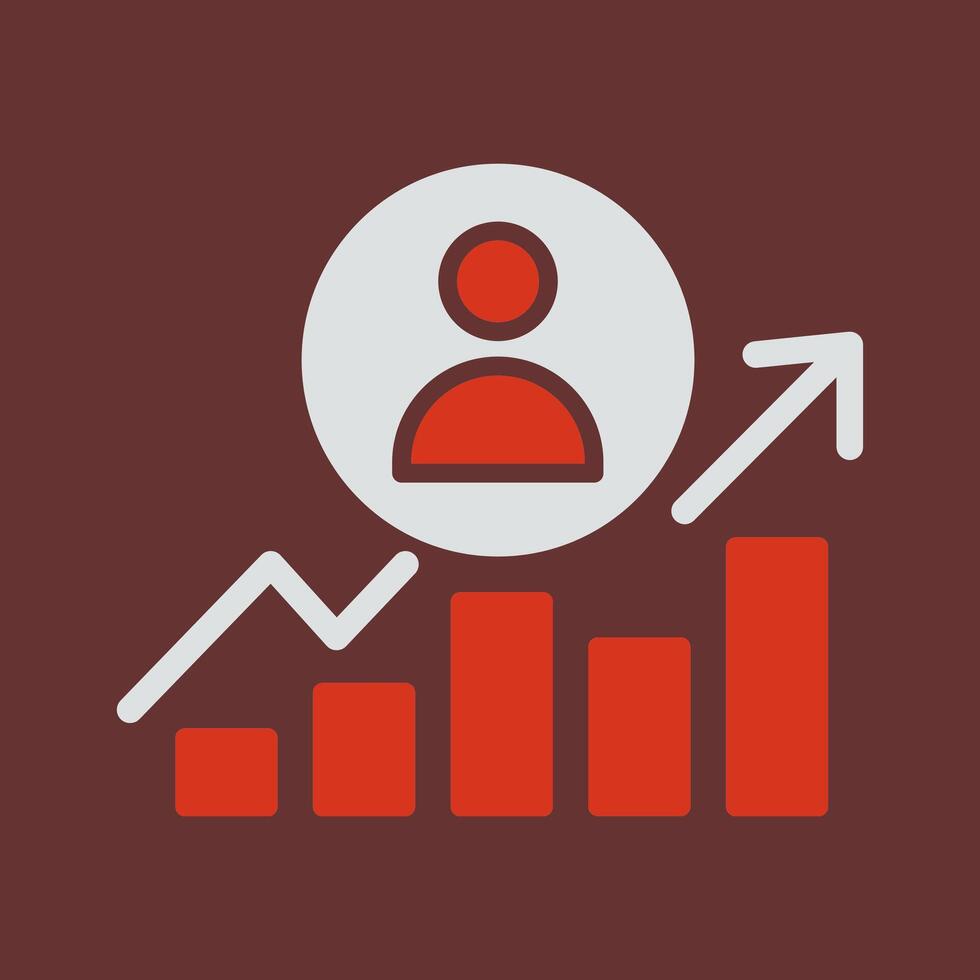 Career Growth Icon Design vector
