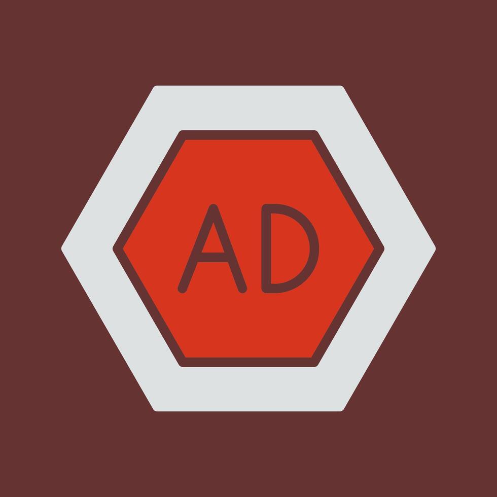 Ad Blocker Icon Design vector