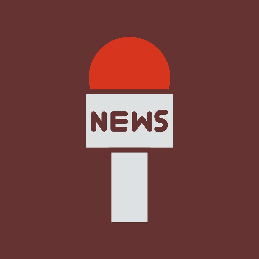 News Microphone Icon Design vector