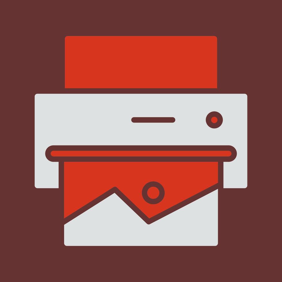 Photo Printing Icon Design vector