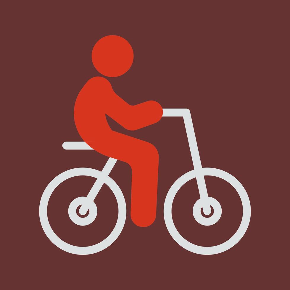 Person Biking Icon Design vector