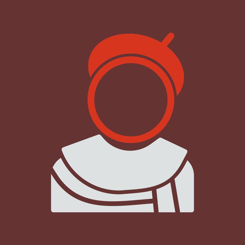 Caricature Artist Icon Design vector