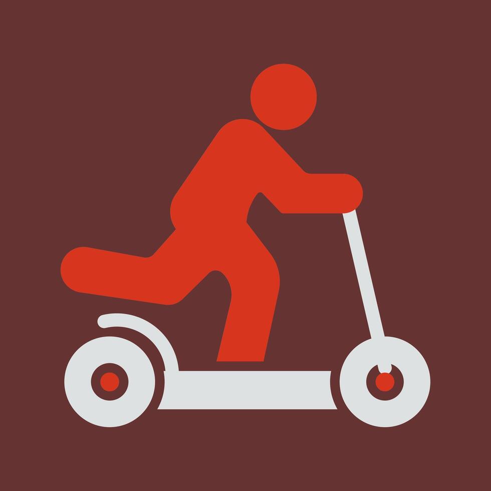 Kick Scooter Icon Design vector