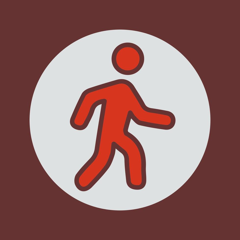 Person Walking Icon Design vector