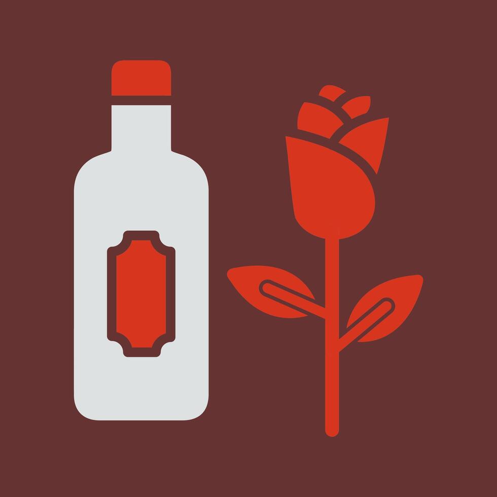 Wine and Roses Icon Design vector