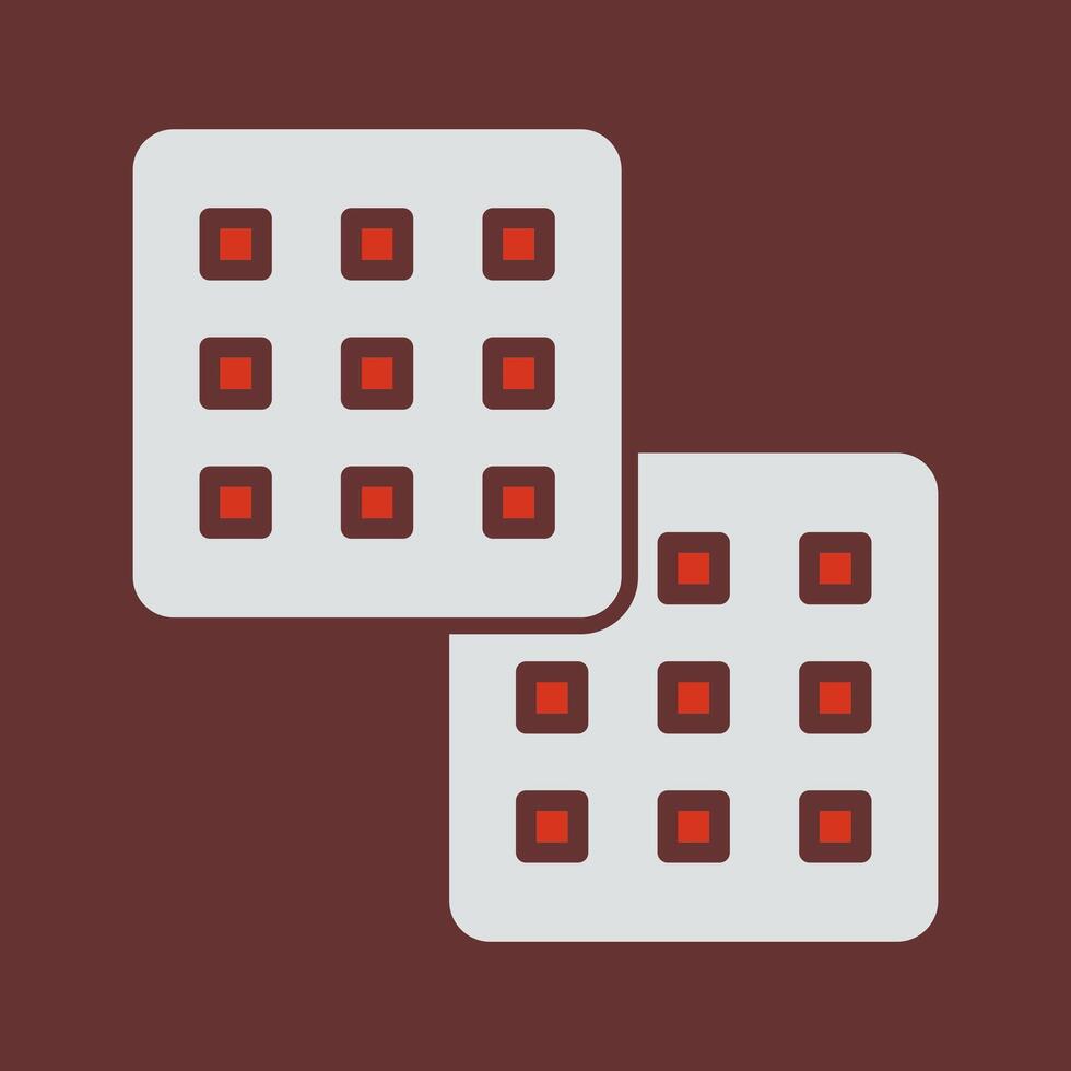 Waffle Icon Design vector