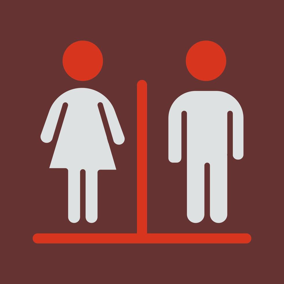 Restroom Sign Icon Design vector