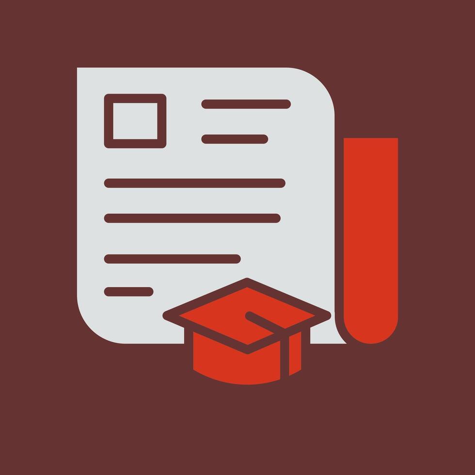 Journalism Education Icon Design vector