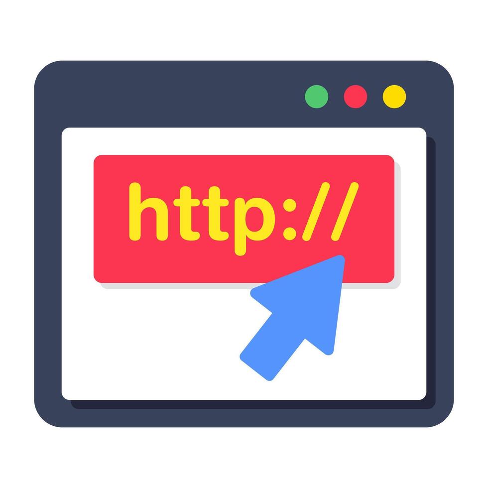 Unique design icon of https website vector