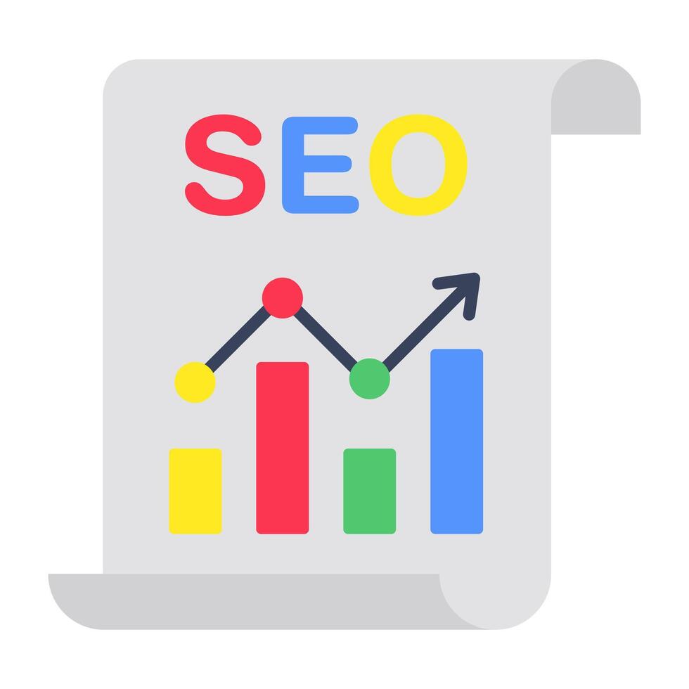 Modern design icon of seo analytics vector