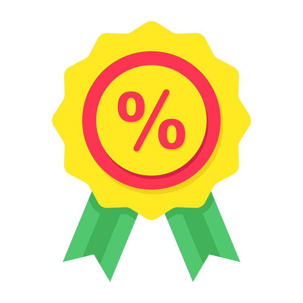 Premium download icon of discount badge vector