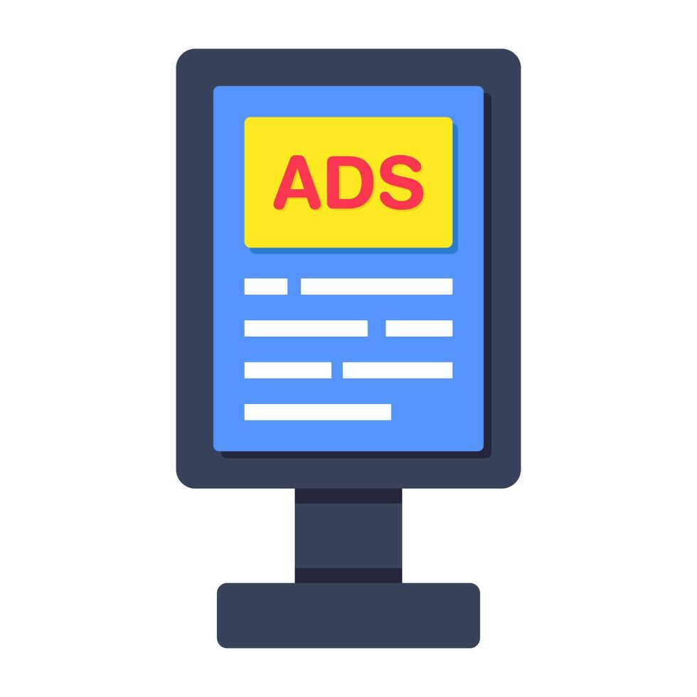 Premium download icon of ad board vector