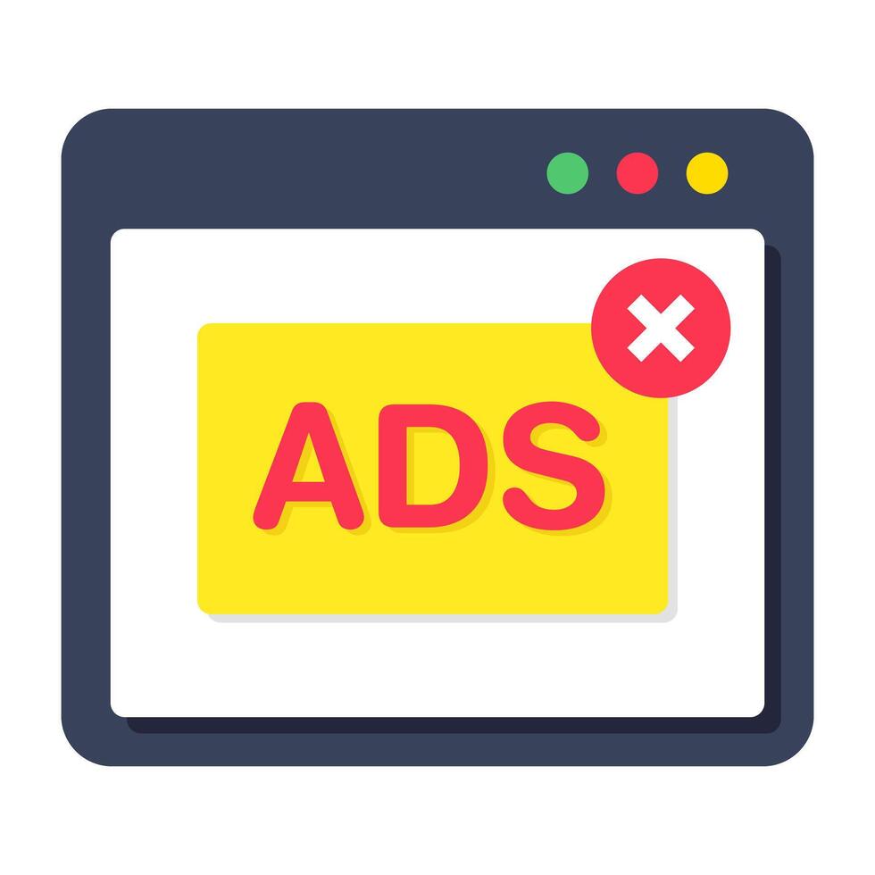 Premium download icon of no ad vector