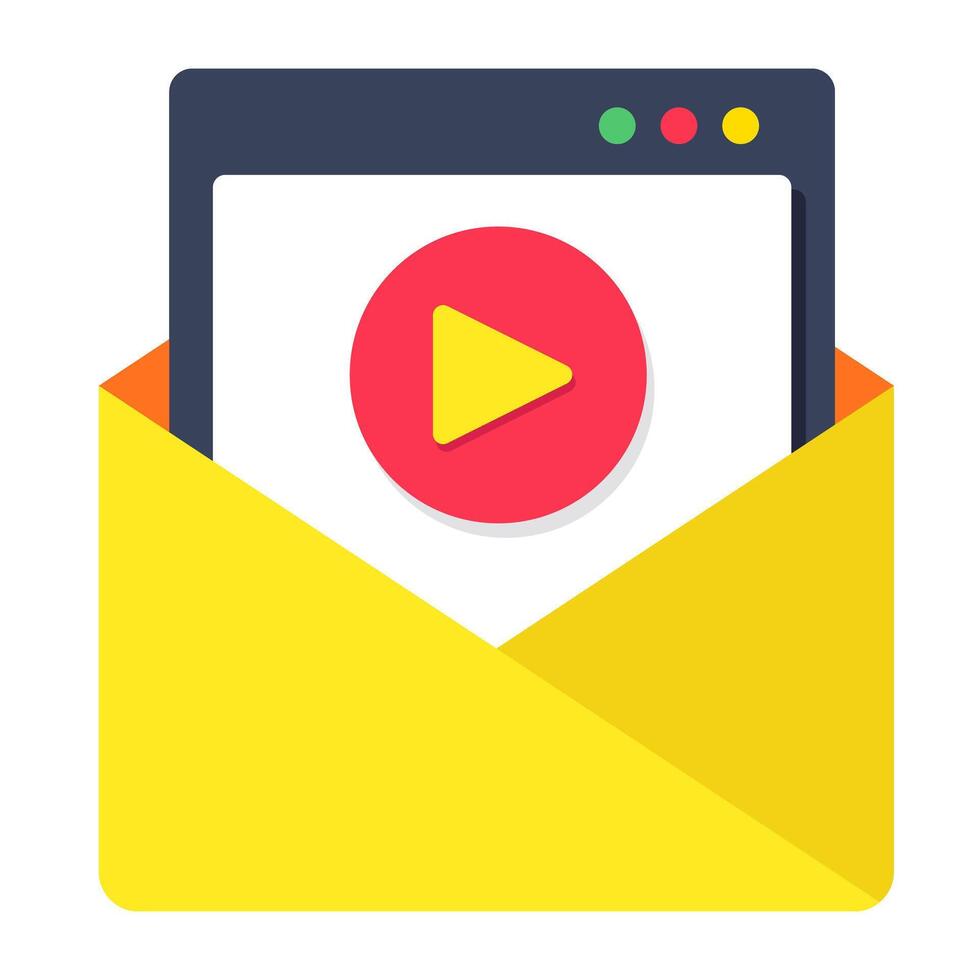 Creative design icon of mail vector