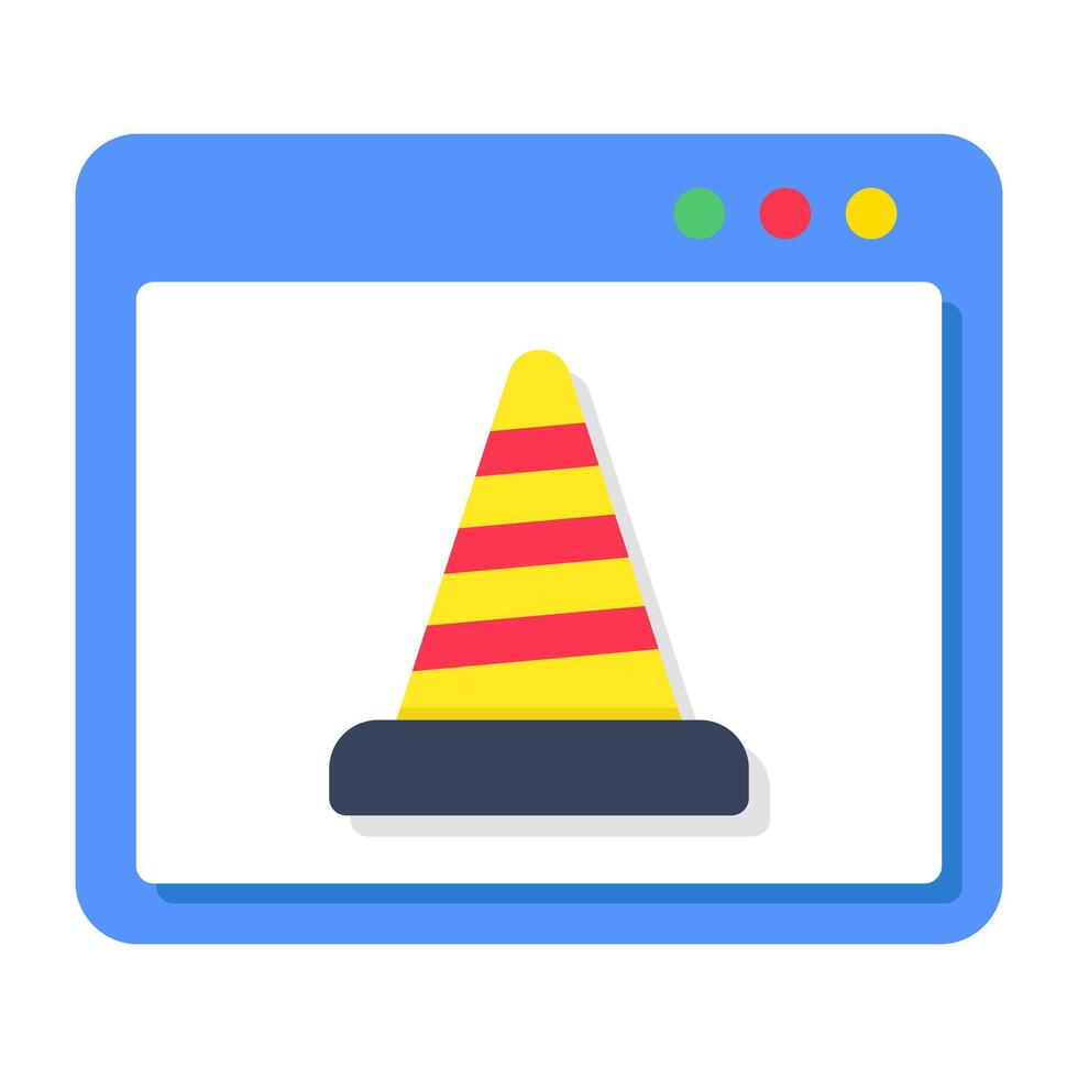 An icon design of web construction vector