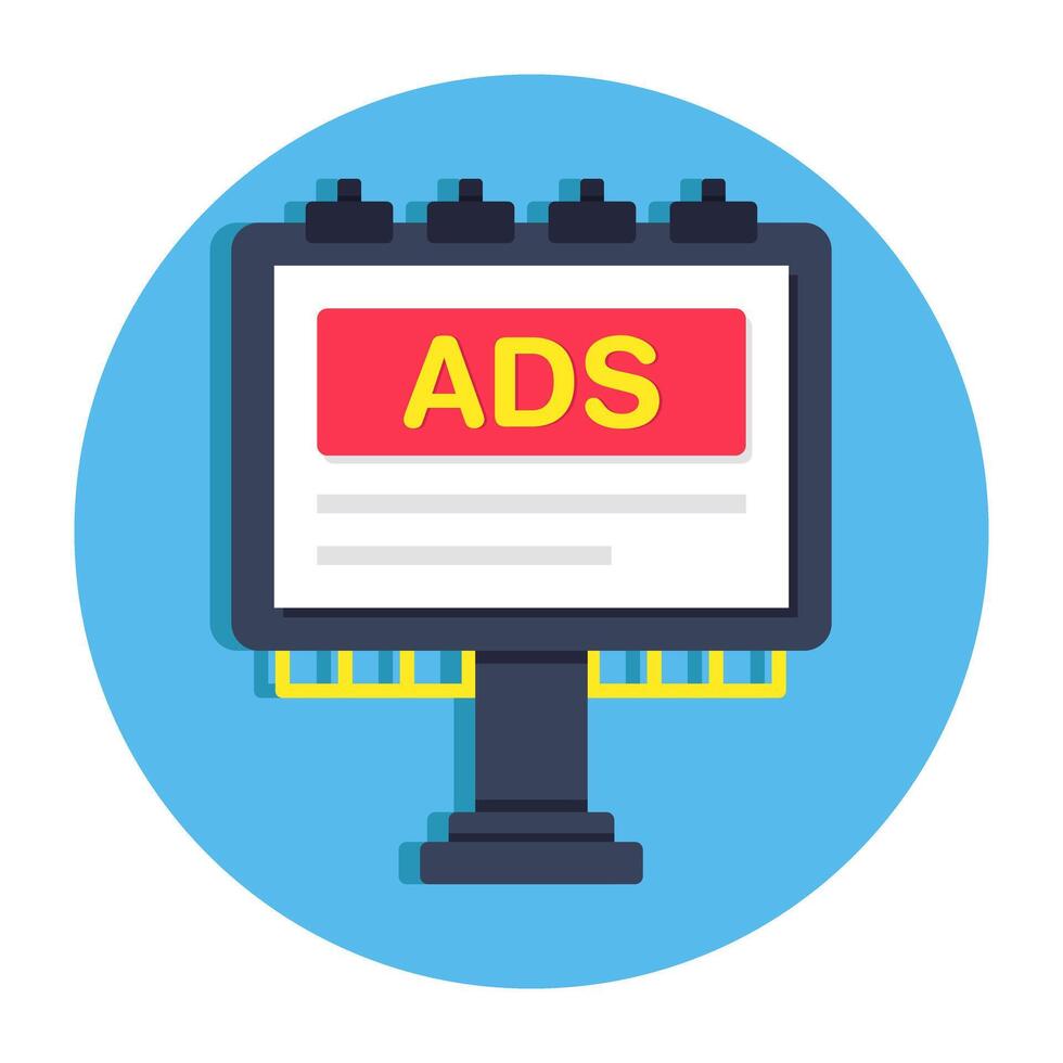 Premium download icon of ad board vector